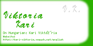 viktoria kari business card